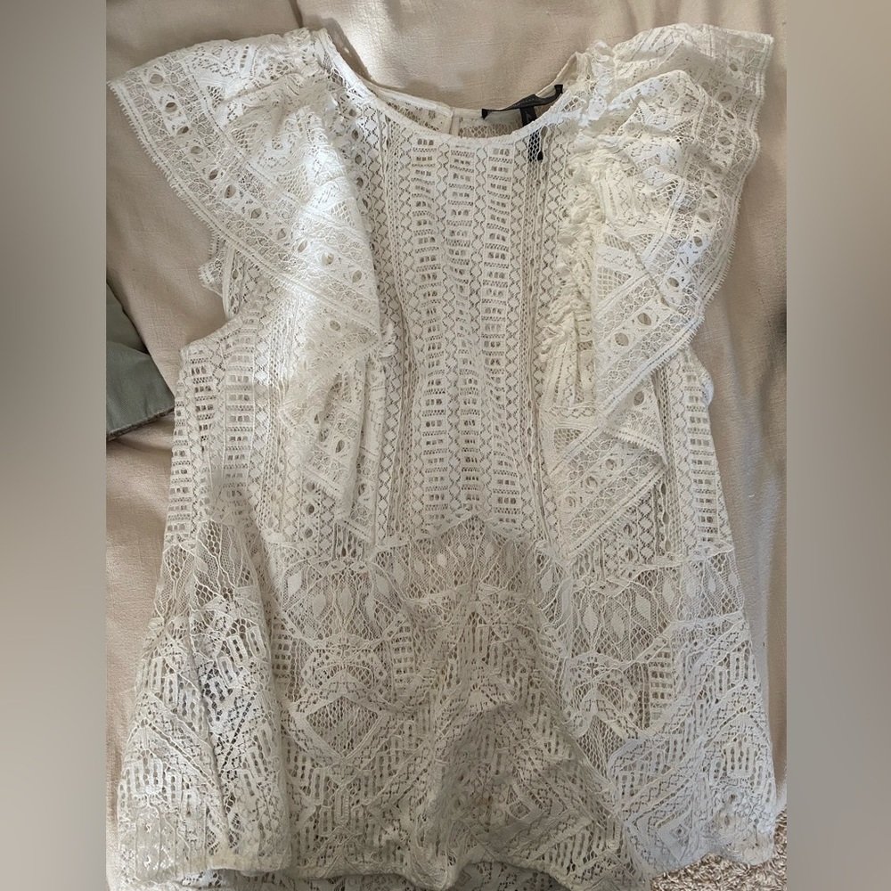White Lace BCBG top